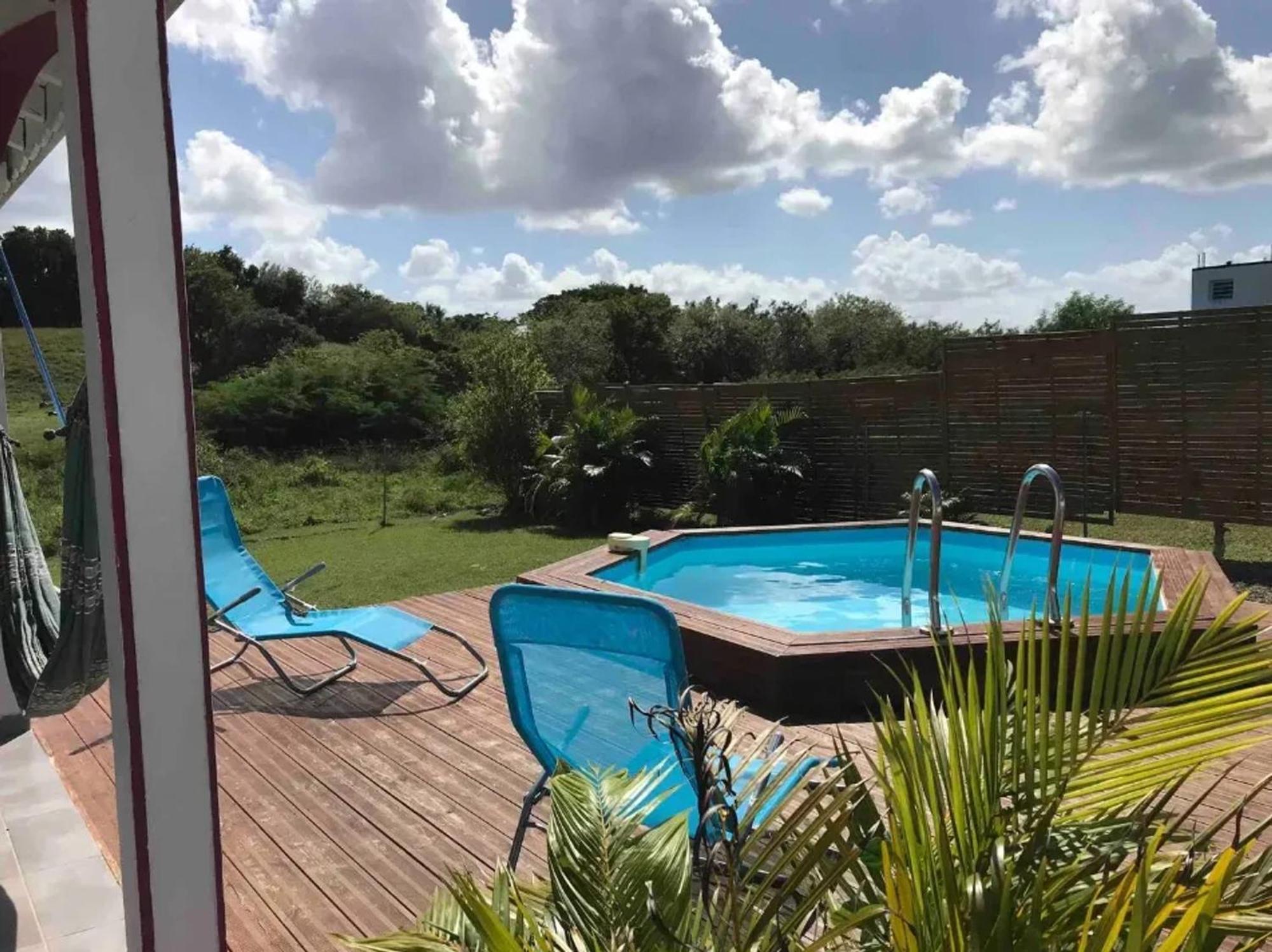 Villa de 2 chambres avec piscine privee jardin clos et wifi a Le Moule Extérieur photo